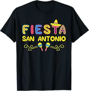 Amazon.com: Fiesta San Antonio T-Shirt : Clothing, Shoes & Jewelry
